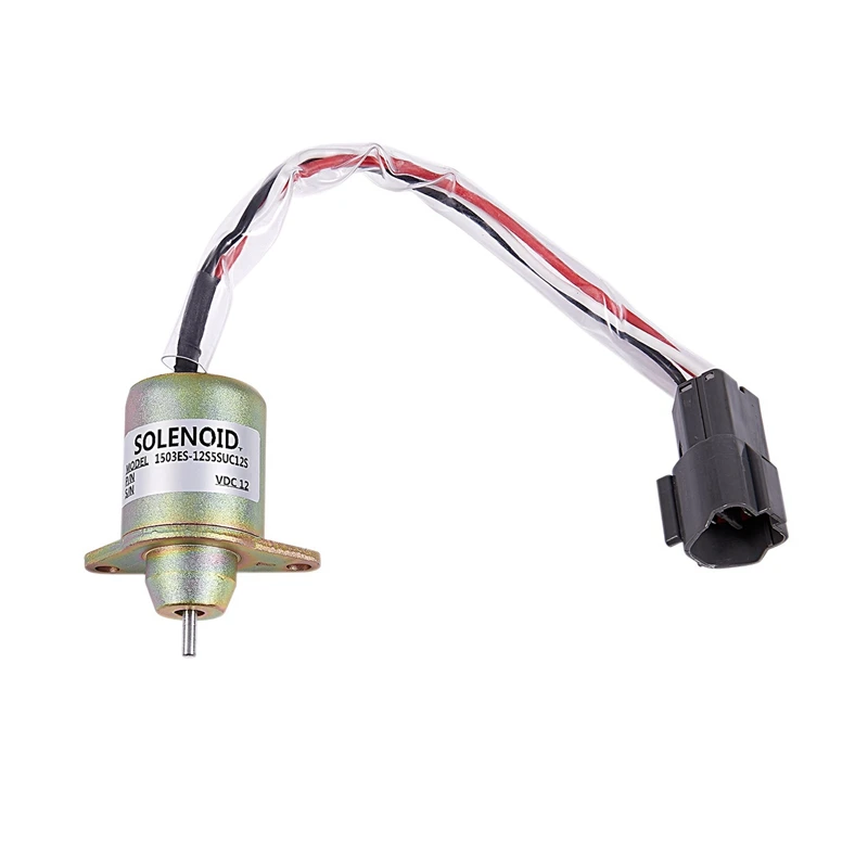 4X 12V Flameout Solenoid Valve 1503ES-12S5SUC12S 119233-77932 Is Suitable For Kubota Yangma