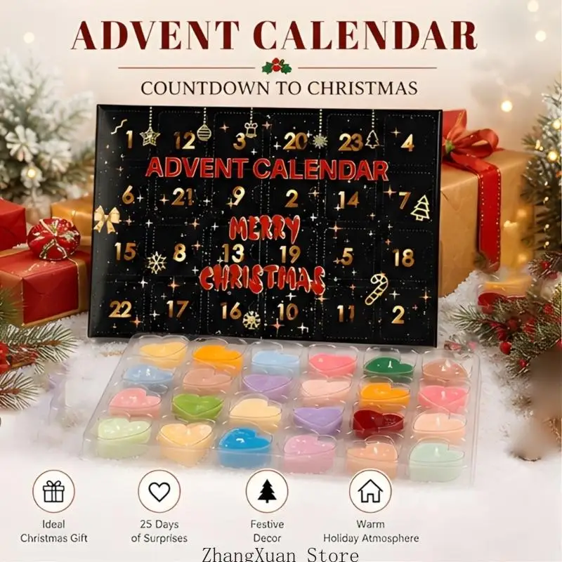 Mini-Duftkerzen-Display-Set, 24-teilig, zur Verwendung auf dem Schlafzimmertisch, 3 x – Detail 3