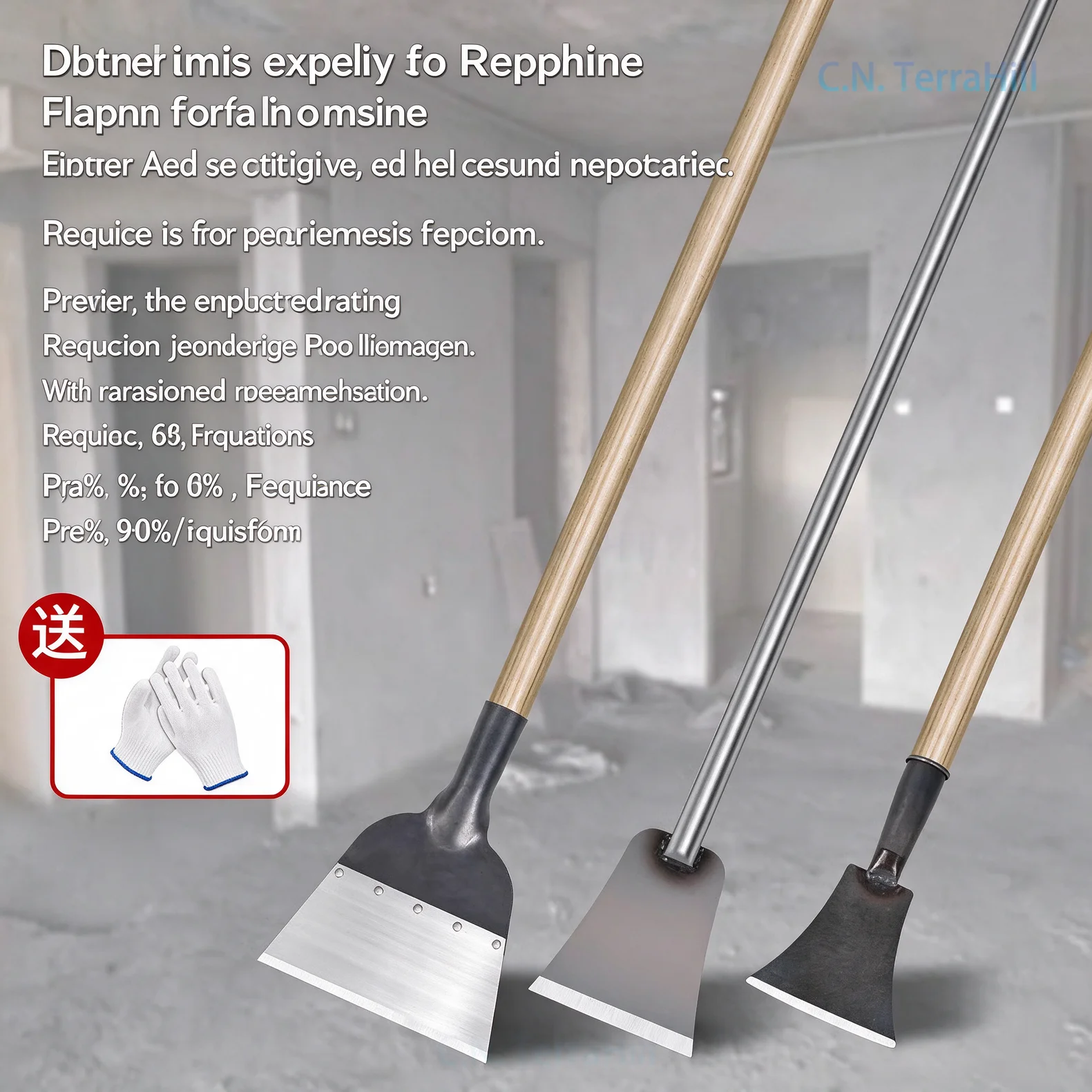 Wall Scraper Putty Knife Cleaning Tool for Wallpaper Removal Putty Scraping Cement Floor Cleaning