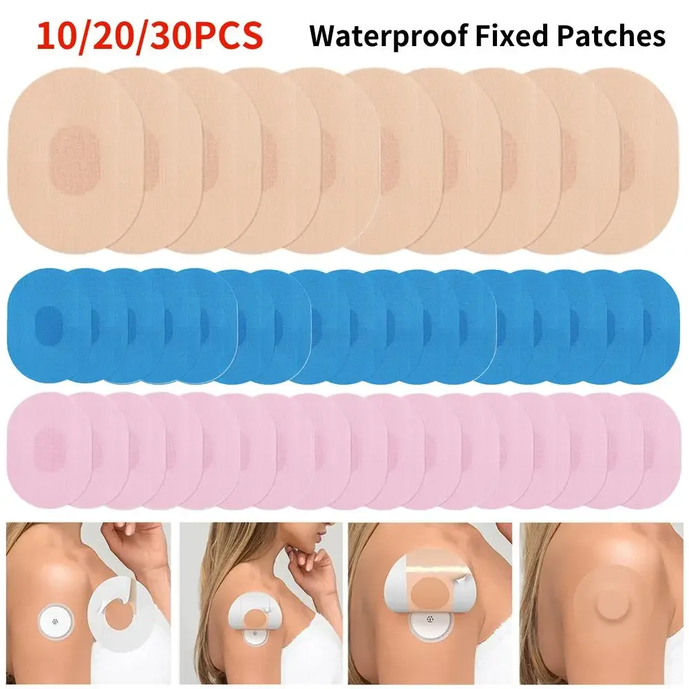 Sweatproof Probe Stick Sticker 10pcs Invisible Sensor Adhesive Patch Breathable Self-Adhesive for Blood Glucose Moniton