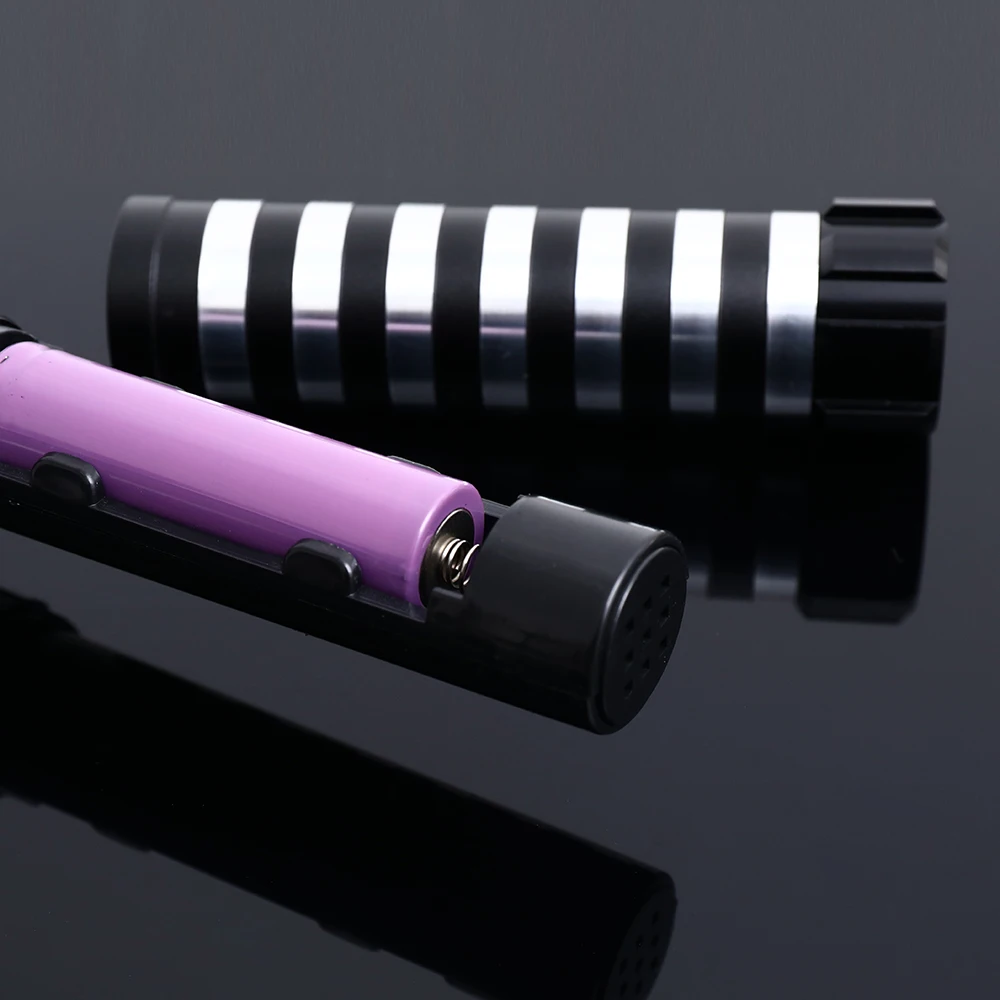 Darksaber RGB 16 لون مقبض معدني لعبة السيف الضوئي مقبض ألمونيوم سيف ليزر مع ضرب تأثير الصوت FX Duel Lightsaber