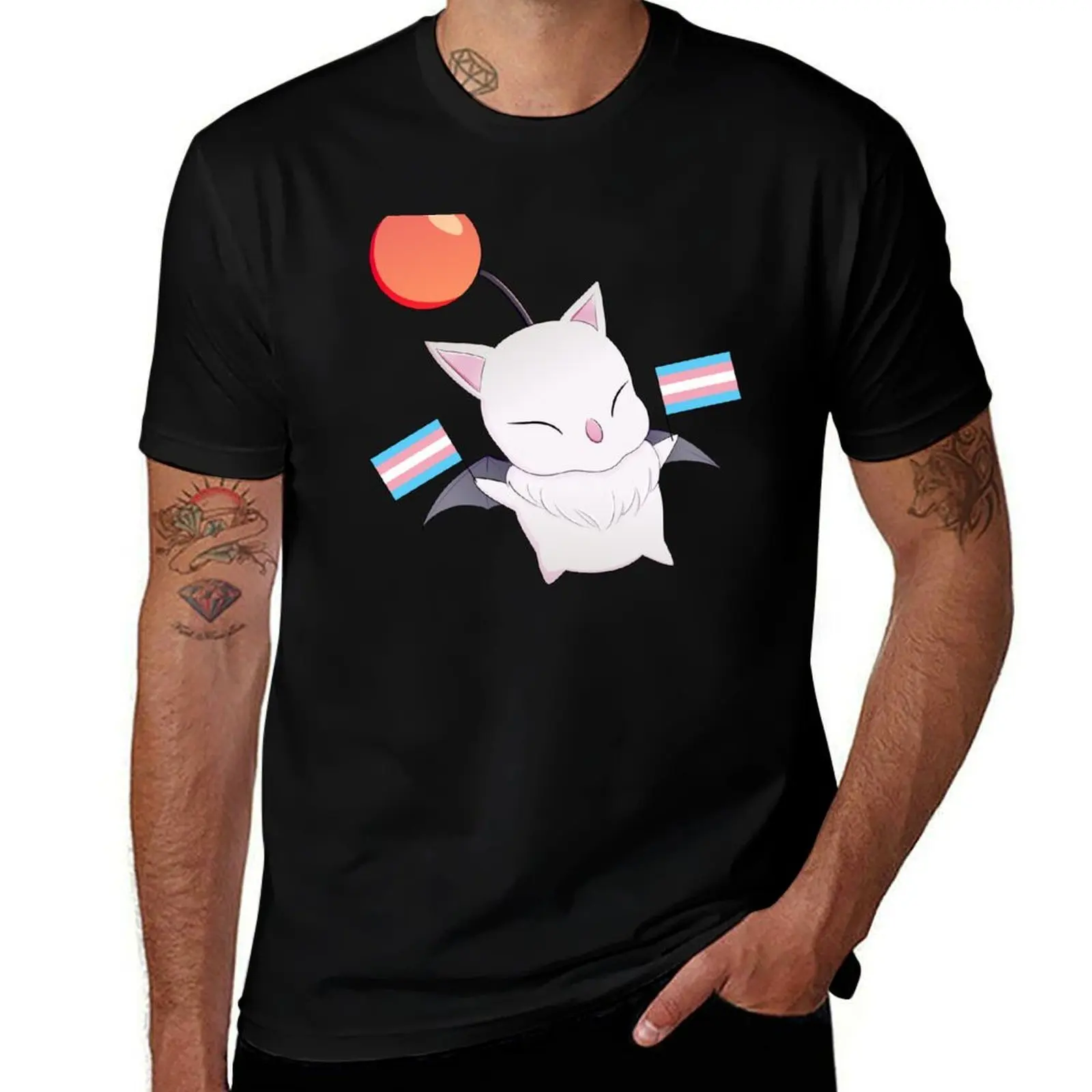 

Trans Pride Moogle [FFXIV] T-Shirt Soft Touch Basic Cotton T-Shirt