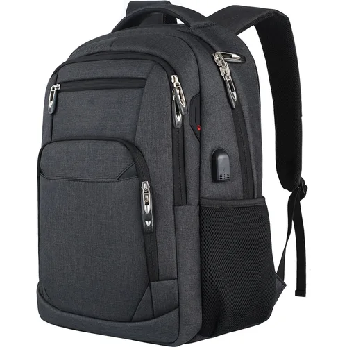 Mochila para hombre, bolsa de viaje para hombre, bolsa para lente de cámara al aire libre, bolsa ergonómica negra para ordenador portátil, bolso impermeable para montañismo de gran capacidad