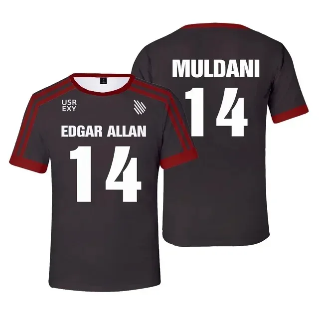 New The Foxhole Court Edgar Allan Ravens Lacrosse Jersey Cosplay MORIYAMA KNOX T-shirt 3D for Men/Women Clothes Lacrosse Tops