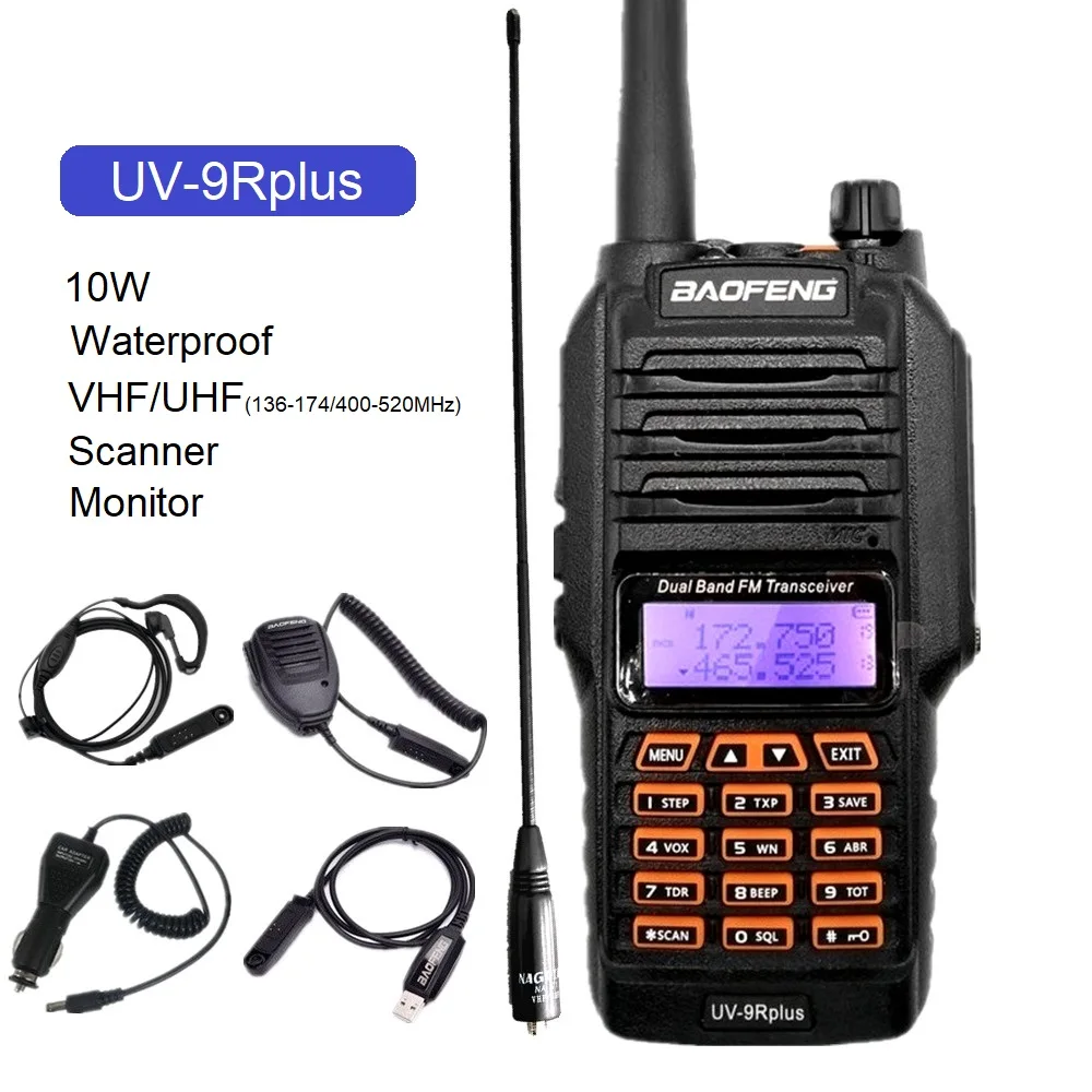 

BAOFENG uv 9r plus 10W Waterproof Walkie Talkie Long Range for Truckers Ham Radio Scanner CB Radio Stations UV-9R hf Transceiver