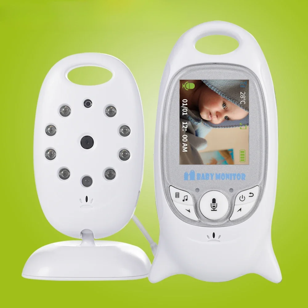 VB601 Video Baby Monitor Wireless 2.0'' LCD Babysitter 2 Way Talk Night Vision Temperature Security Nanny Camera 8 Lullabies New