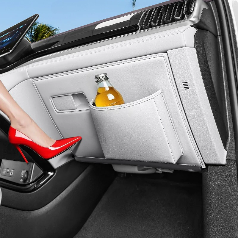 

For BYD Song Plus 2020-2025 Passenger Glove Box Anti Kick Pad Anti Scratch Protection Mat with Storage Bag Interior Accessories