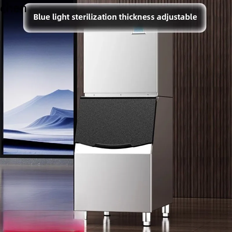 

HTT ice machine commercial milk tea shop large 200/250/300kg automatic automatic square ice