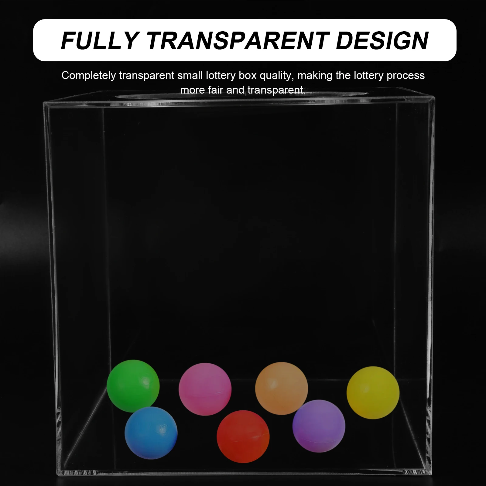Acryl Loterijdoos Stevige Donatie Stembus Multifunctionele Loterij Ticket Opslagcontainer Voor Feestvergadering Fondsenwerving