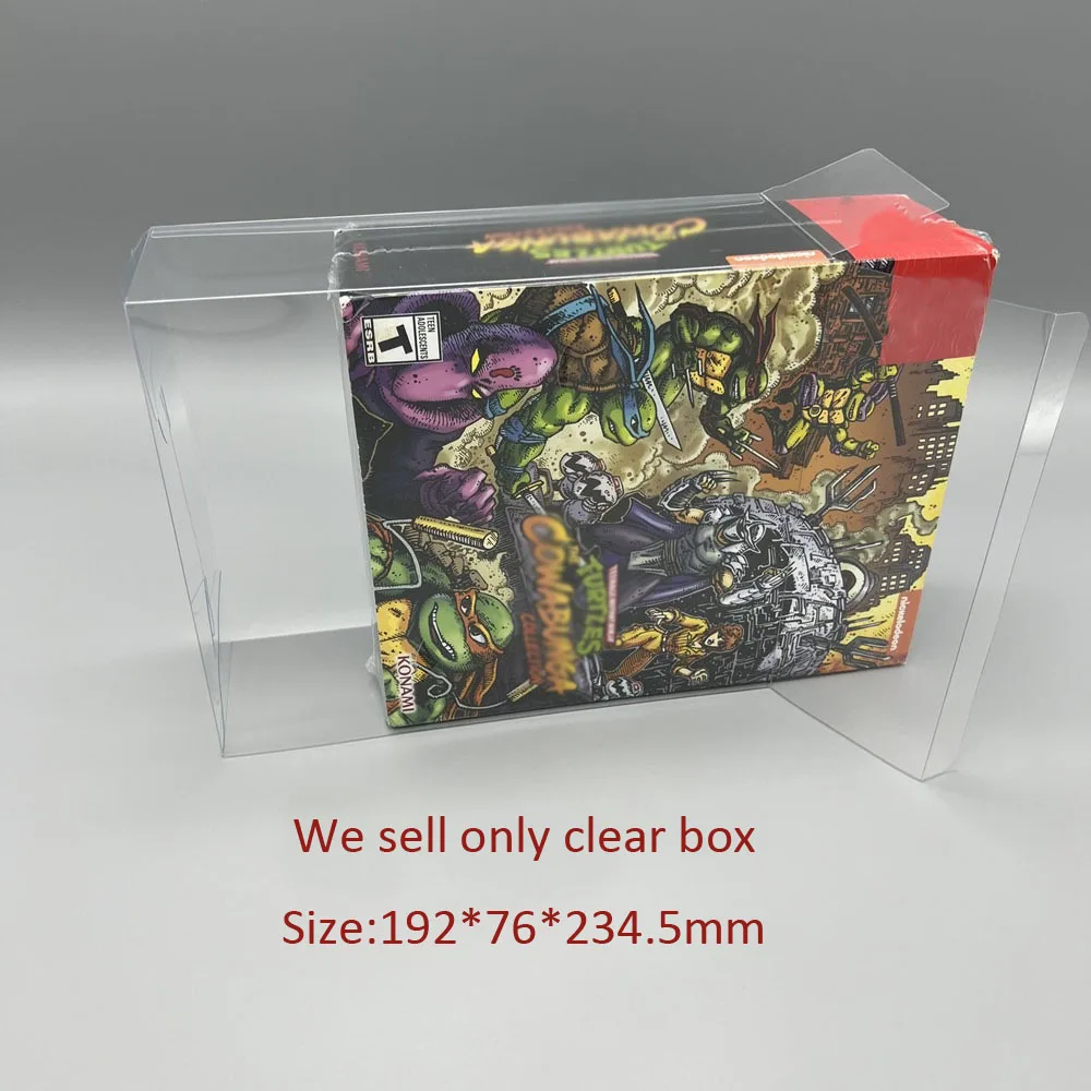 ZUIDID Transparent PET cover box For SWITCH NS European version For Ninja Turtle Collection Limited Edition storage display box