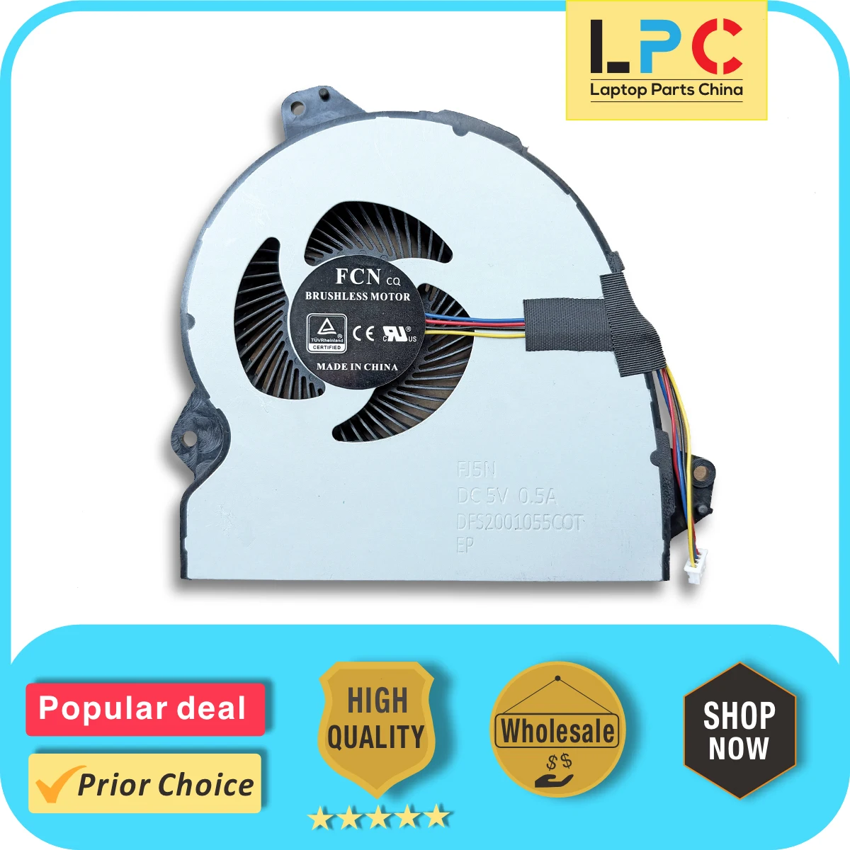 Ventilador de refrigeración para CPU Asus ROG Strix GL753 GL753V GL753VD GL753VE GL553, nuevo, Original, DC 5V 0.5A DFS2001055G0T