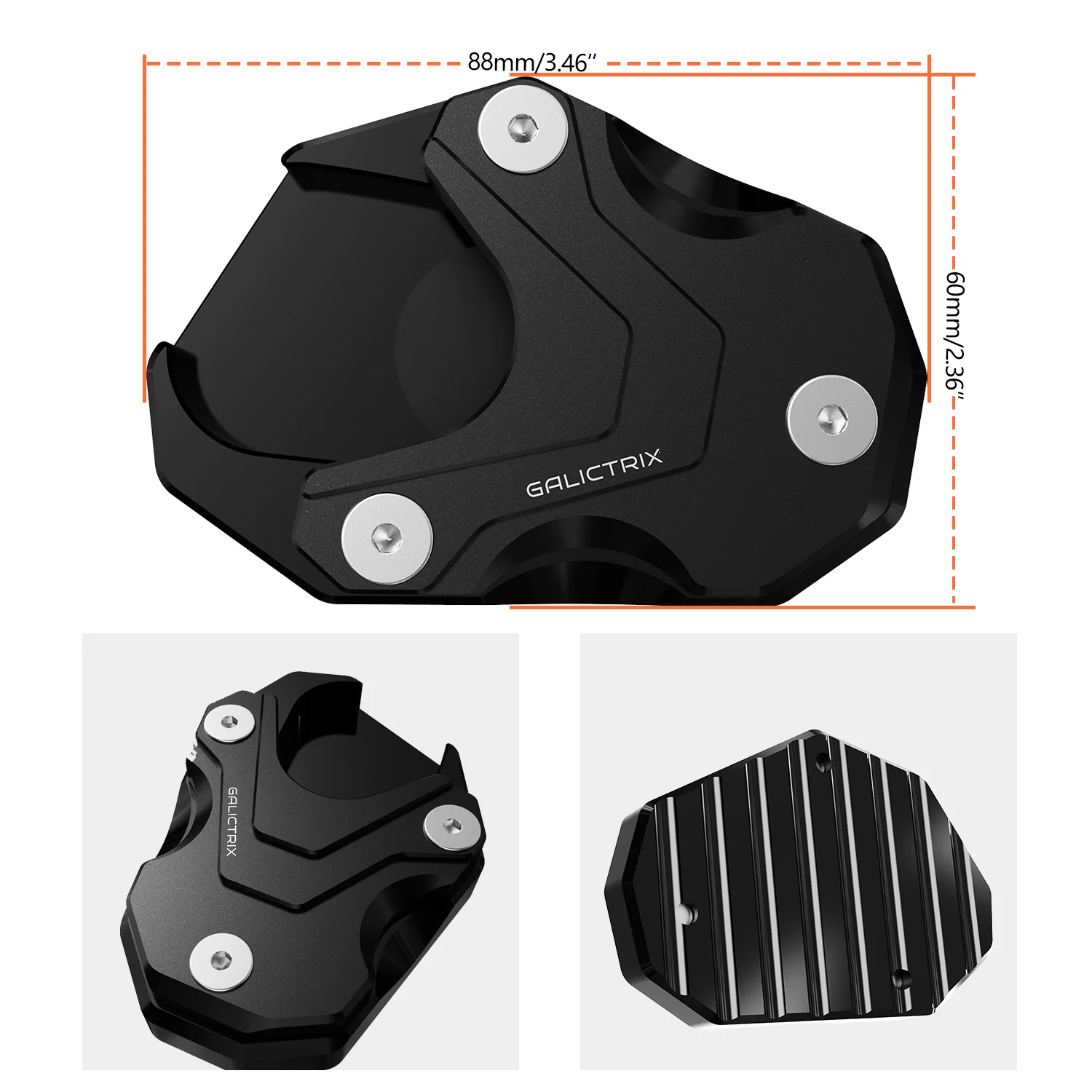 For HONDA Goldwing GL1800 Accessories 2018-2025 Motorcycle Accessories Kickstand Pad Extension and Auxiliary Bracket Foot Pedal