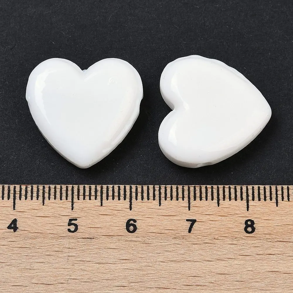 10 Stück handgefertigte mehrfarbige Herz-Glasperlen aus Lampwork-Glas, Valentinstagsgeschenk, 19–20 x 6,5–7 mm für die Herstellung von DIY-Schmuck – Detail 32
