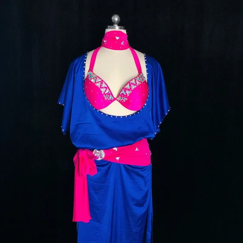 yesCustomized New Belly Dance Performance Dress Folk Robe Balady.saidSaidi Shabby Eastern Dance Indian Egyptian Competition Dres
