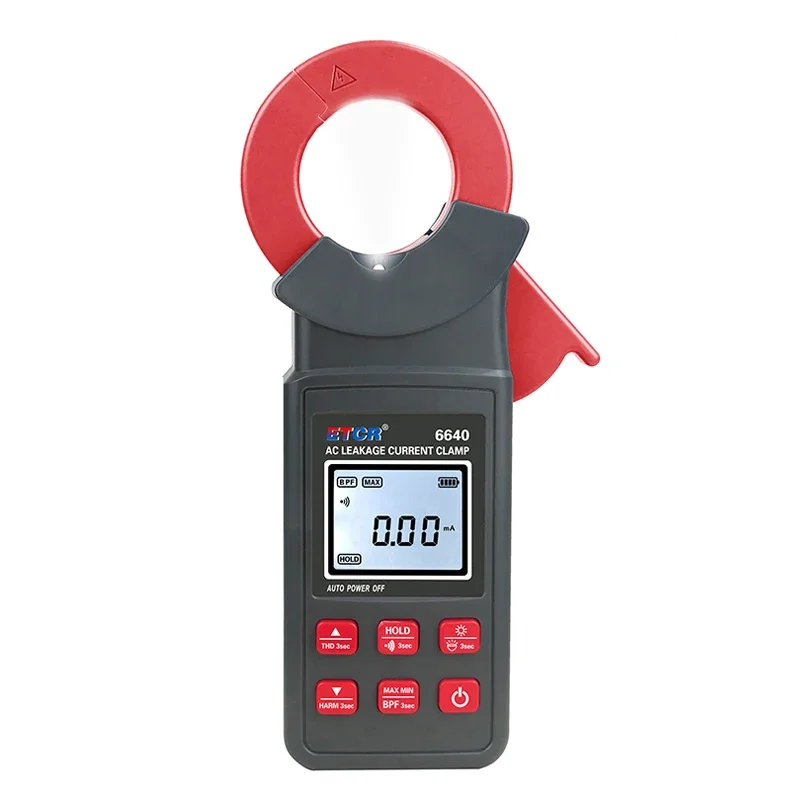 ETCR6640 The Latest Electrician Meter With Bluetooth Function Clamp Leakage Meter