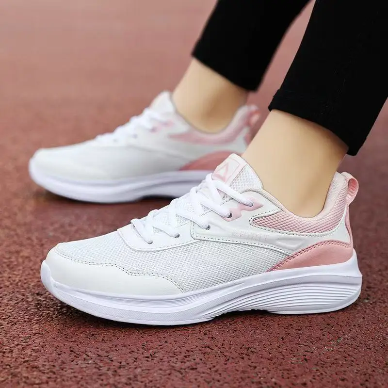 

Women's Breathable Mesh Casual Sports Shoes Lightweight Soft-Sole Walking Footwear Fashionable Trendy Mom Sneakers