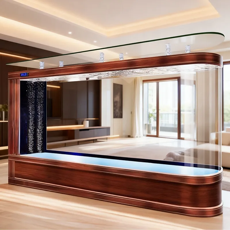 

Integrated Cycle Aquariu No Water Change Required Chic Reception Desk Smart Ecological Cylinder Ffice Furniture Военное ДелоLJ40