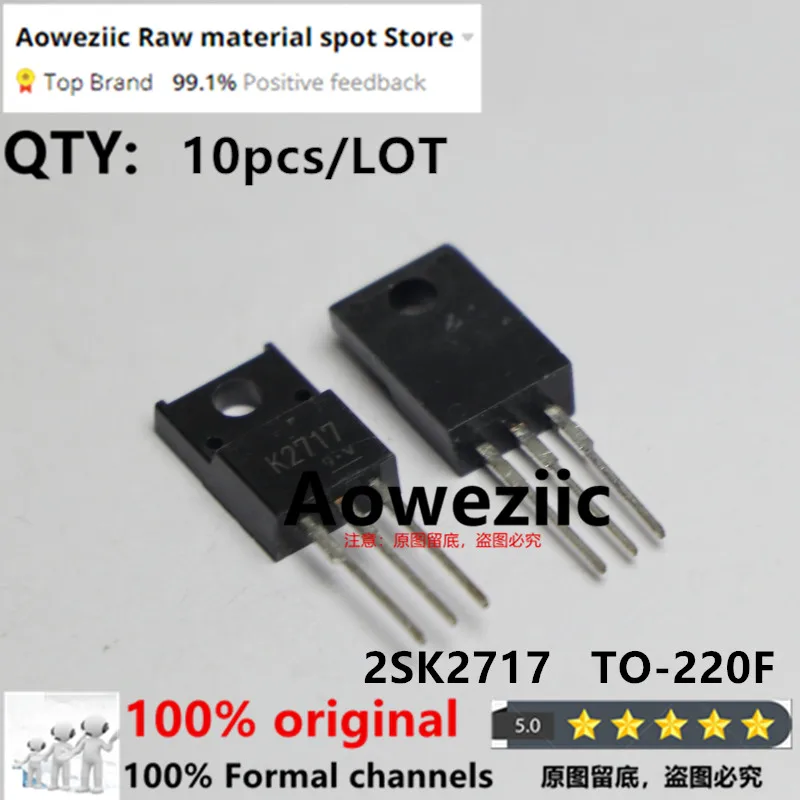 Aoweziic 100% New Imported Original  2SK2717  K2717  TO-220F N-channel  MOS FET  900V 2.5A