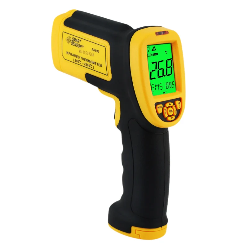 Infrared Thermometer Industrial Precision High Air Conditioning Outlet Thermometer SmartSensor Electronic High Temperature Ar872