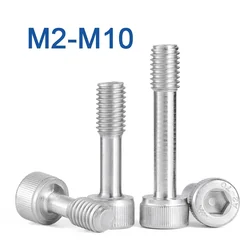 5/10/20 pcs M2 M2.5 M3 M4 M5 M6 M8 M10 SUS304 Stainless Steel (A2-70) Hexagon Hex Socket Head Screws Anti-Loosening Bolts