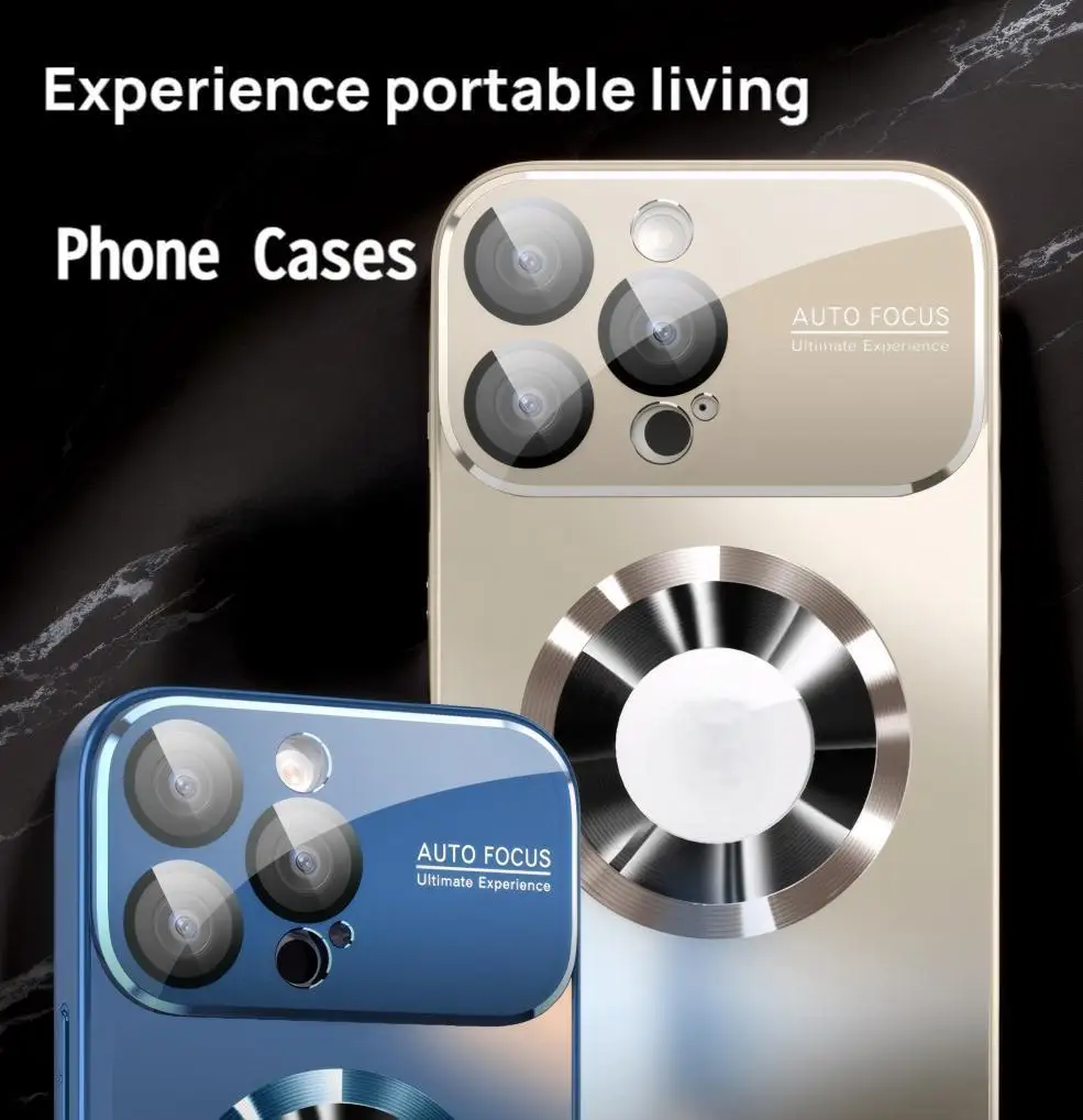 Titanium Luxury Phone Case: Shockproof, MagWireless, Glass Lens. for iPhone 11,12,13,14,15,16,Pro,Pro Max. Durable & Lightweight image 2