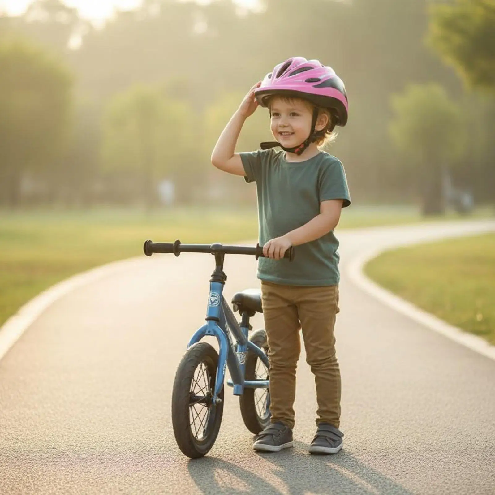 Children Sports Headgear Impact Absorbing Ventilated Helmet Adjustable for Children Bicycle Skateboard Scooter Protection
