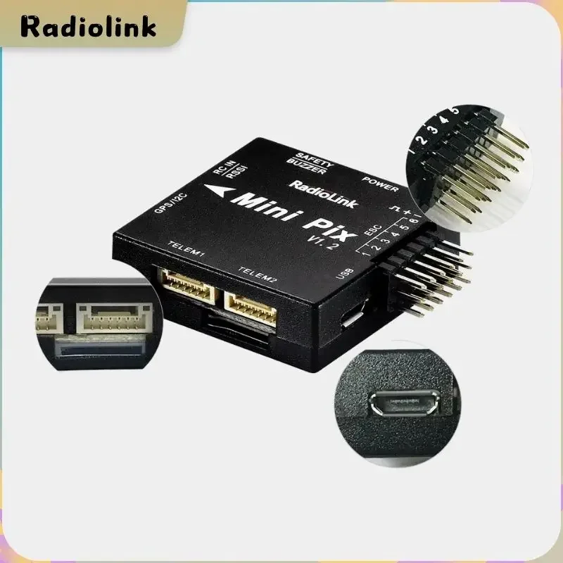 VoltSRadiolink New Mini PIX V1.2 Flight Controller M10N GPS TS100/SE100 GPS Same As Pixhawk FC FPV Racing Drone Helicopter Airpl