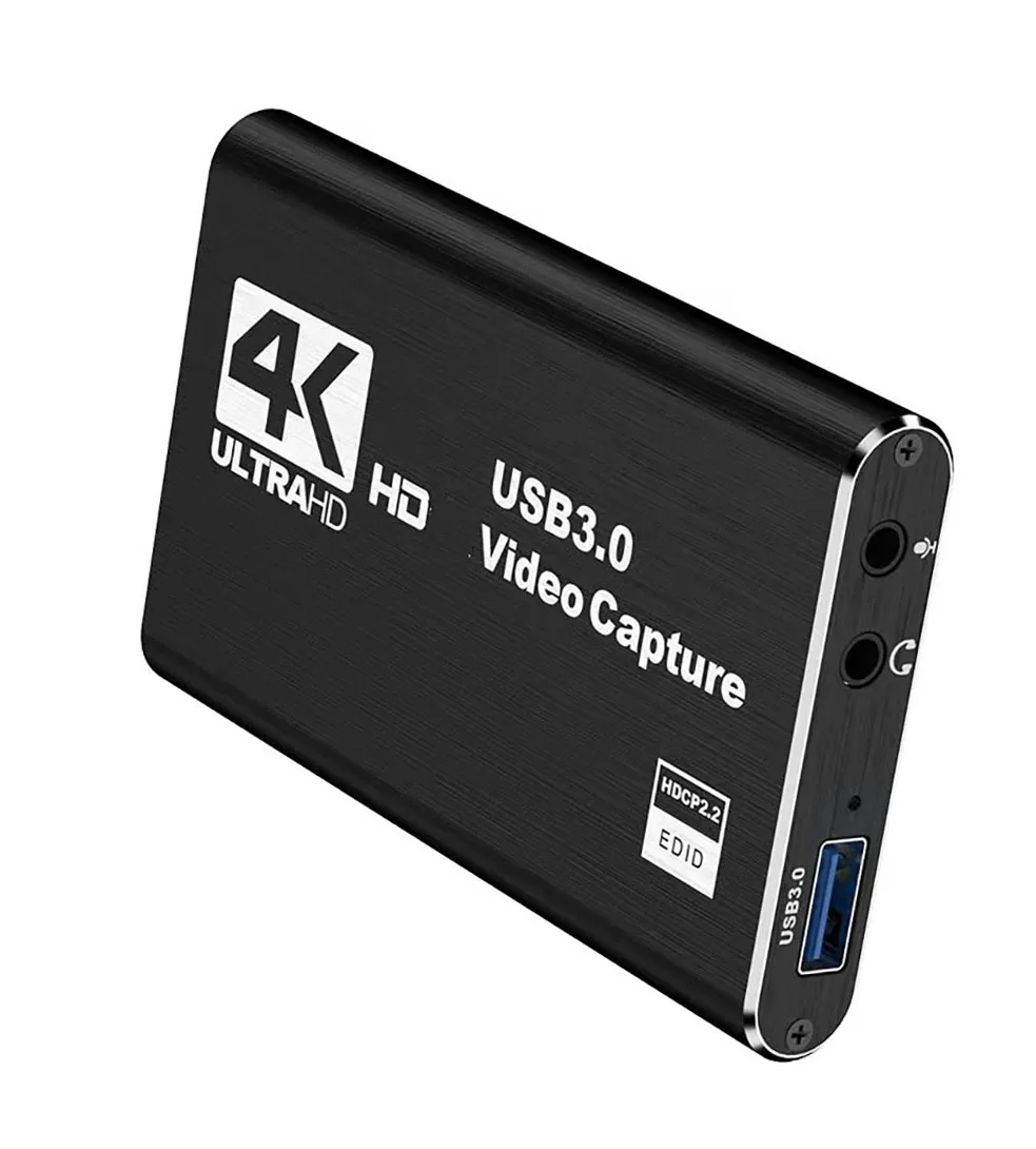 Placa de captura de vídeo compatível com hdmi 4k, loop out para gravação de jogos, streaming ao vivo, 1080p, grabber ms2131 para ps4/5, nintendo switch