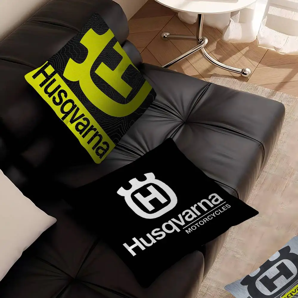 H-Husqvarna Logo Cushion Cover Decorative Pillow Sofa Home Decor Case Pillow Cases