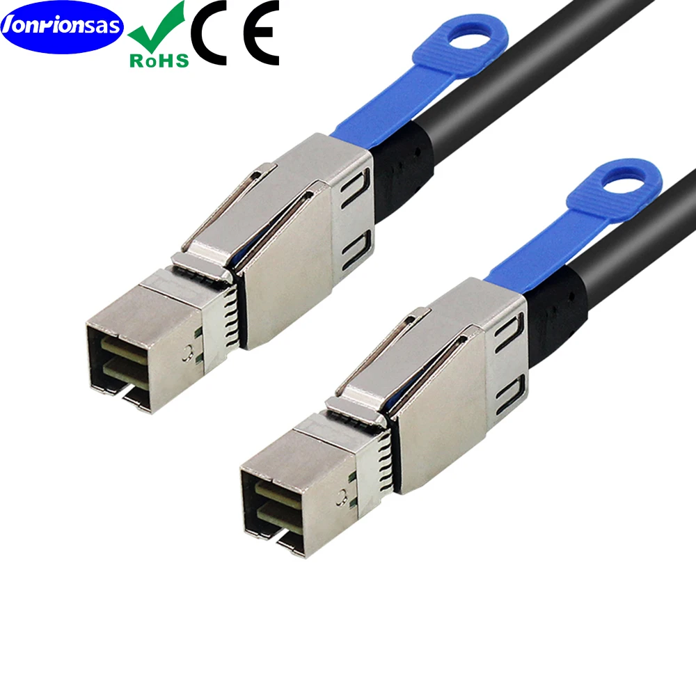 External Mini SAS HD SFF-8644 to Mini SAS SFF-8644 High Density HD Cable for Hard Disk Server SAN Raid Card-1