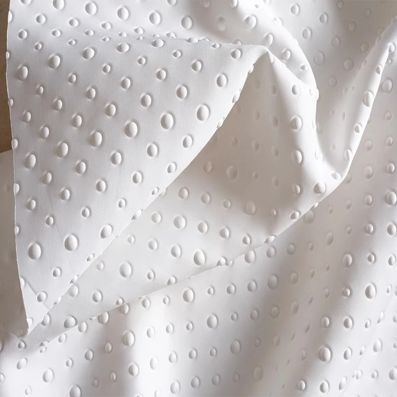 

3D Dotted Air Layer Fabric with Embossed Hollow Texture Fashion Show Material for Avant Garde Clothing Material
