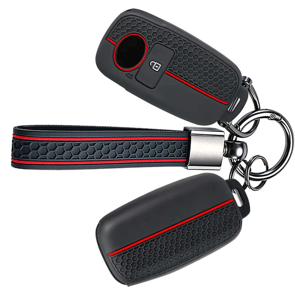 silicone Car Key Cover for Toyota RAIZE Veloz Avanza Wigo 2023 case for Daihatsu Rocky Key Holder Remote Case for Keychain Alarm