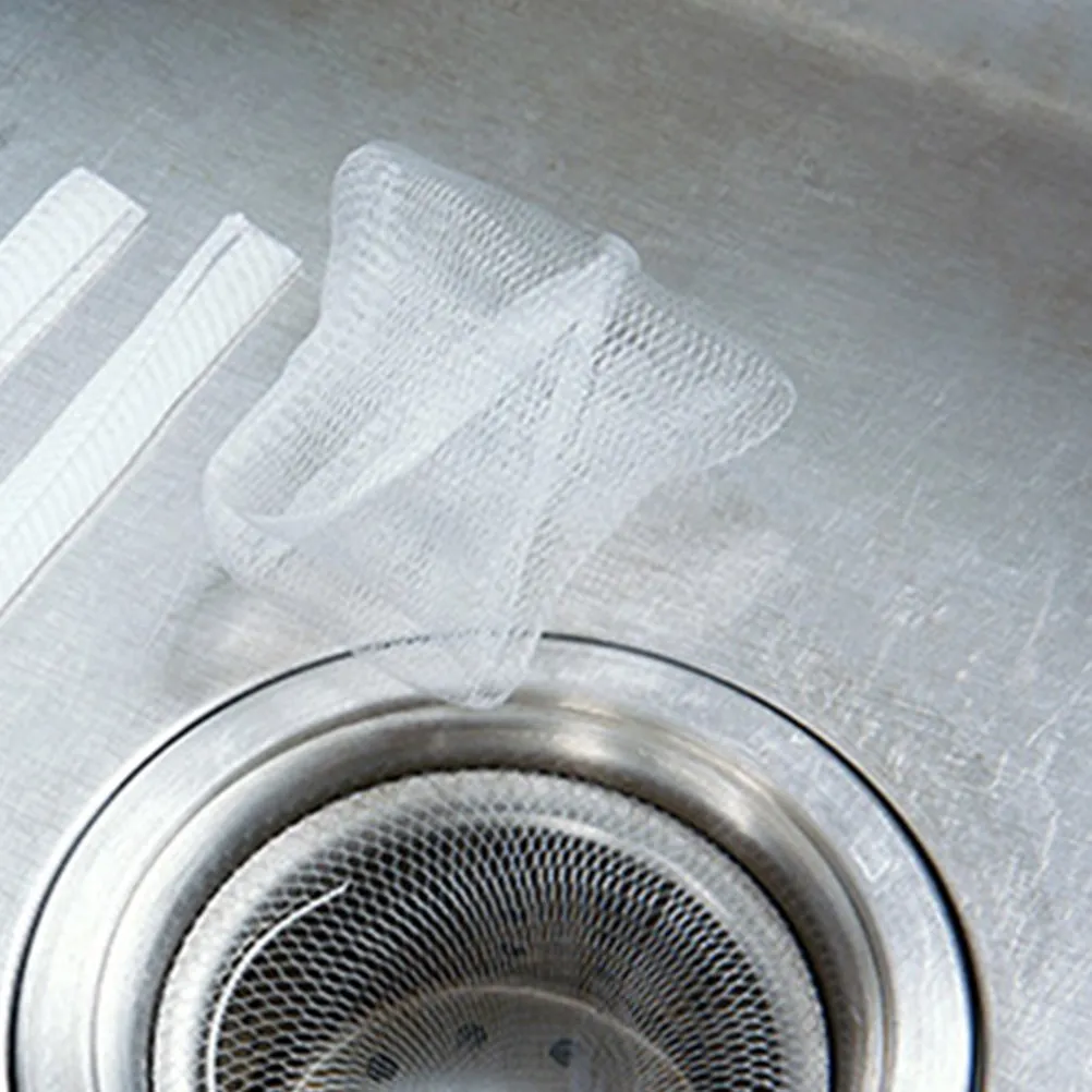 

100Pcs Kitchen Sink Water Filter Mesh Anti Clogging Garbage Bag Disposable Strainer Filter for Drain Food Residue Blocker