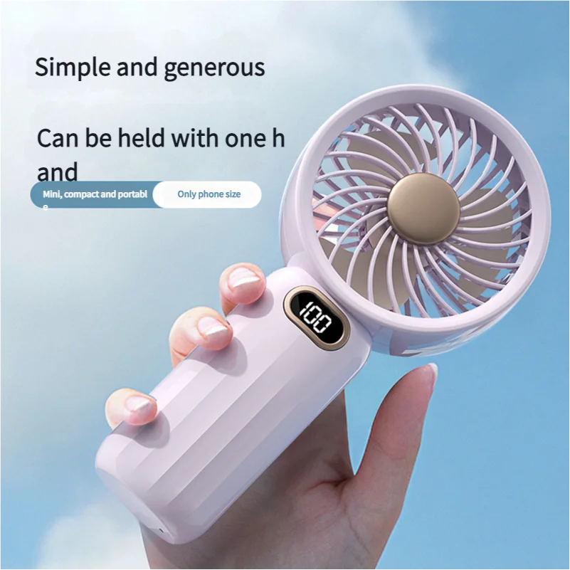 MEET SUN شحن USB مدمج ومحمول مع شاشة رقمية مثالية للسفر في الهواء الطلق واستخدام سطح المكتب، أنيق محمول باليد