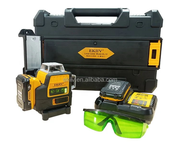 Ready To Ship Factory High Precision 12-Line Wall & Ground Level 4D All-Around Wall Laser Level