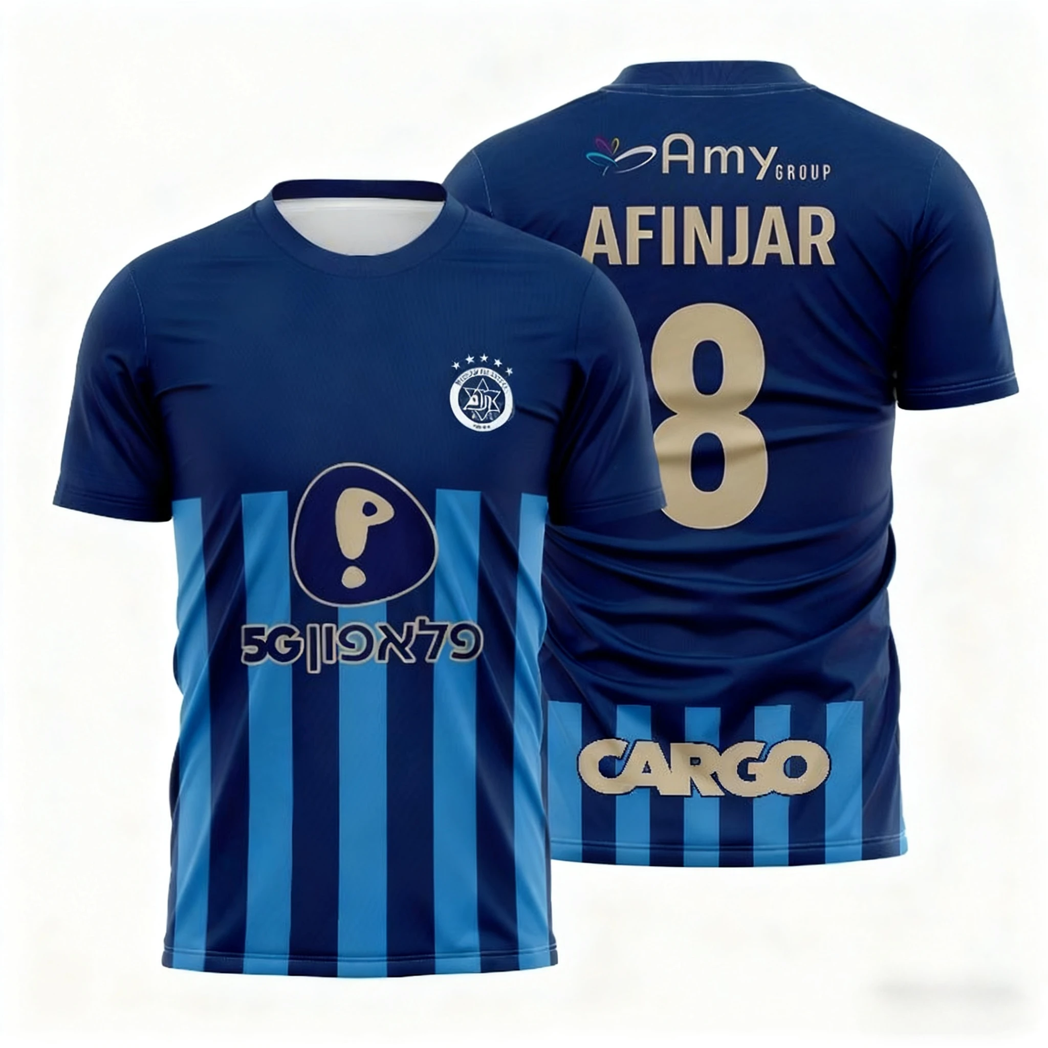 أحدث القمصان الرجالية والنسائية القابلة للتنفس للتدريب اليومي لنادي كرة القدم Maccabi Tel Aviv في عام 2026 #5