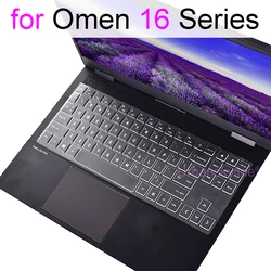 Keyboard Cover for HP Omen Transcend Slim 16 16t 16z 16-wd 16-wf xd xf 16-u 16-c 16-k 16-n Gaming Silicone Protector Skin Case