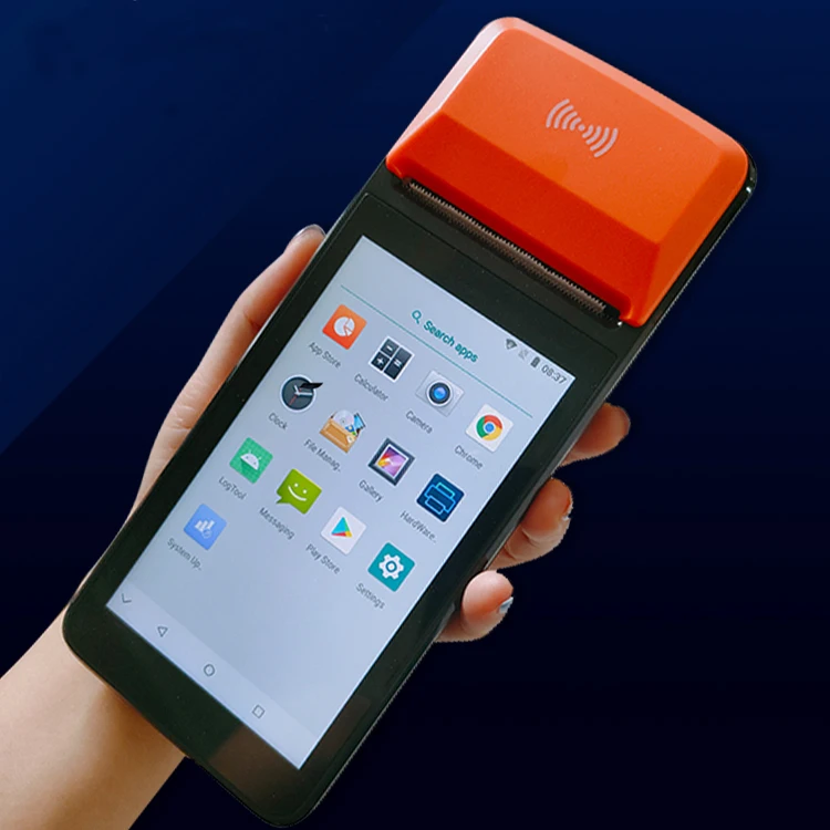 H5 Offline Touch Screen Mobile Pos Terminal All in One Pos Terminal Machine Handheld Pos with Printer