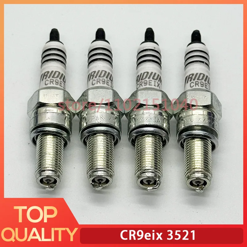4PCS Vela de Ignição de Irídio para Motocicleta CR9EIX 3521 para SUZUKI YAMAHA SUZUKI PIAGGIO KAWASAKI GSXR CR9EIA-9 CB400 CBR Peça Automotiva