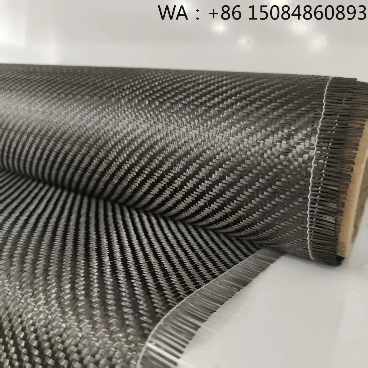 

3K 200gsm 2/2 Twill Carbon Fiber Fabric, Dimensional Stable High Strength Woven Cloth for Sports Insoles, Car and Industrial Com
