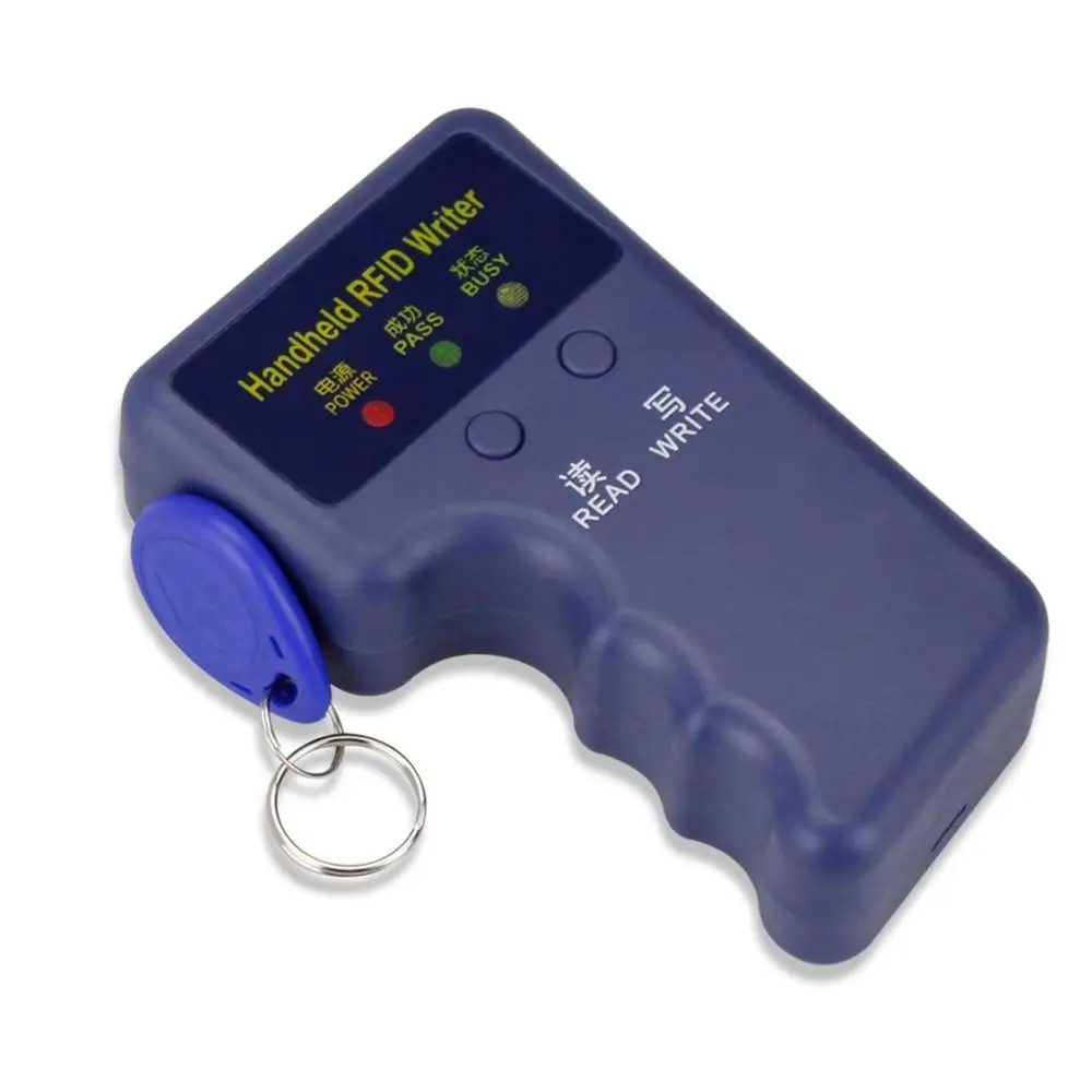 Programmable ID Card Handheld Duplicator Rewritable Handheld Design 125KHz Reader Replicator Waterproof Smart Chip