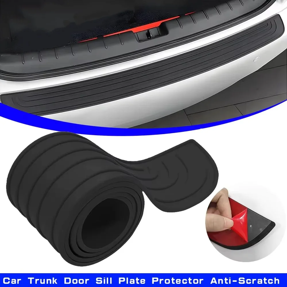 2025 العالمي سيارة جذع عتبة الباب لوحة حامي المضادة للخدش المطاط المصد الخلفي الحرس المضادة للتصادم حامي الشريط