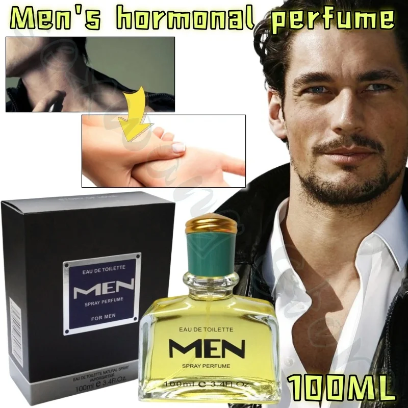 British Style Men's Perfume 100ML Cologne Fresh and Long-lasting Hormonal Fragrance Long-lasting Fragrance Covers Odor