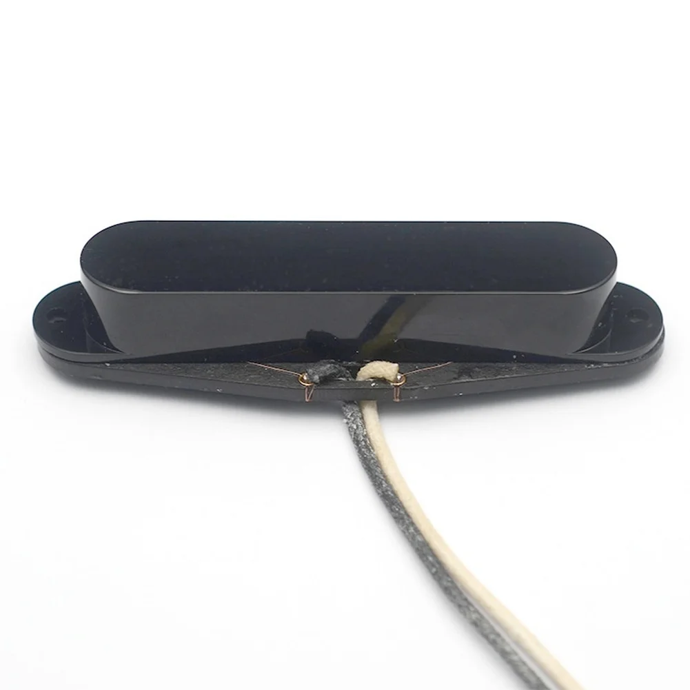 

Neck Pickup for 7 String Guitars Vintage Single Coil Design Black Cover with For Alnico 5 Magnets and Sealed Build