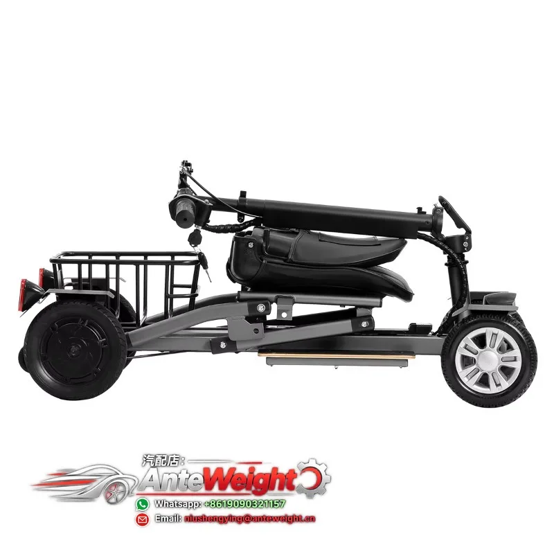 Resshidi RS-MS260 High Performance Four-Wheel Foldable Compact Electric Scooter 6.6AH 18KM Range  30km/h Speed Lightweight