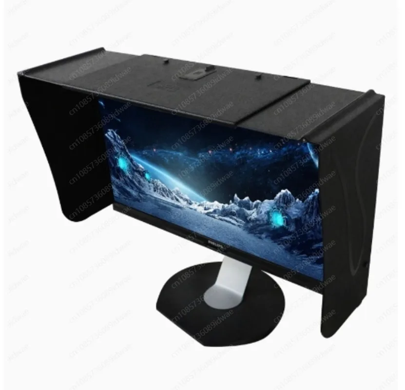 Computer monitor hood desktop 41-66 cm wide 17-27 inch sun visor printing and repair design