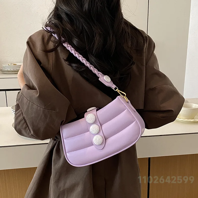 2026 New Women's Handbag Fashion High Quality Women's Crossbody Bag Solid Color Versatile Multi Functional Mom Phone Storage Bag