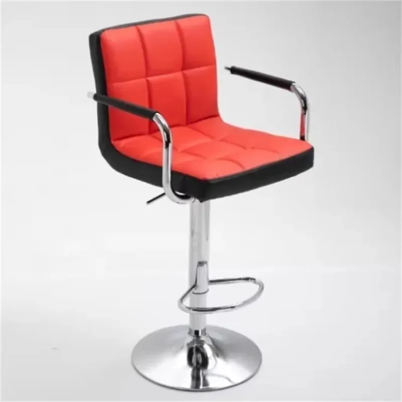 New Modern Luxury PU Leather Bar Stools for Restaurant Hotel Kitchen Dining High Base Adjustable Height with Comfortable Chairs