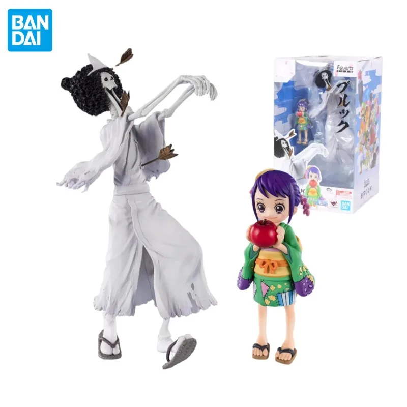 

In Stock BANDAI Original Figuarts ZERO ONE PIECE Brook O-Tama Wano Country Honekichi Anime Figure Birthday Present Toy Gifts