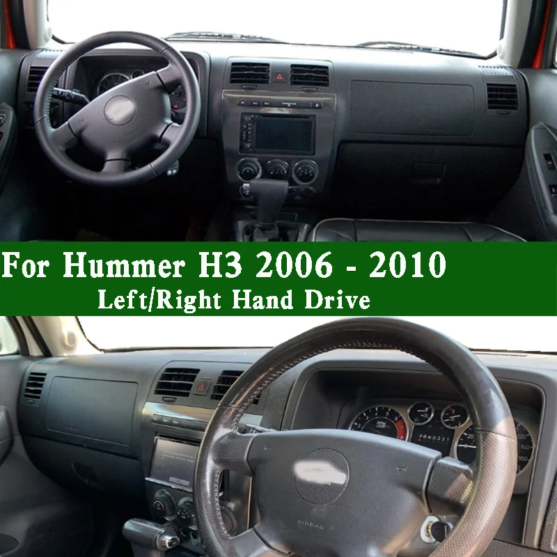 For Hummer H3 ZA-spec 2006-2010 Dashmat Dashboard Cover Instrument Panel Sunscreen Protective Pad Anti-Dirt Dash Mat Ornaments